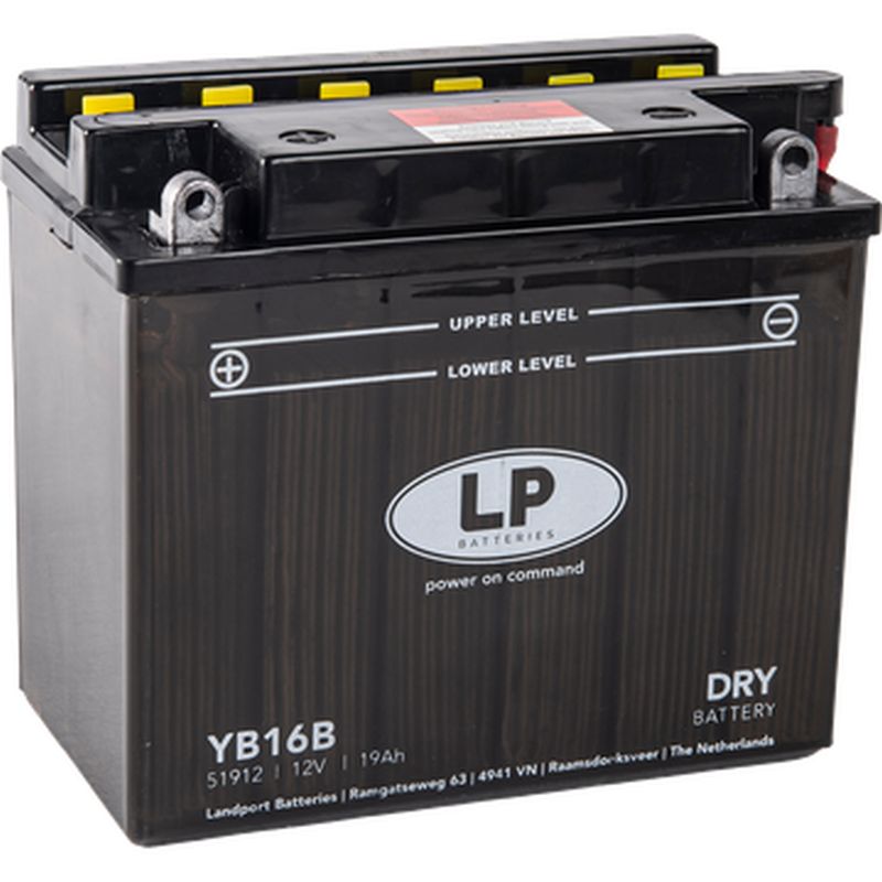 LANDPORT akumulátor YB16B (MD LB16B) 12V19AH 175X100X155 obsluhovaný - elektrolyt zvlášť (2) UE48